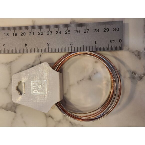 Gold & Silver-Tone Bangles Set By Plus One Collection - Picture 3 of 3